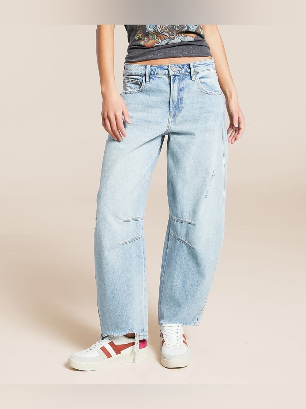 Hidden• Sammie Barrel Jean High Rise Barrel Jean• waist 16/Rise 14/L 36-37/ NWT